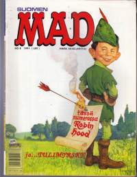 Suomen MAD N:o 8, 1991. Pulimyrsky * Tätä se nyt sitten on * Robin Huusi - sarkastinen prinssi *