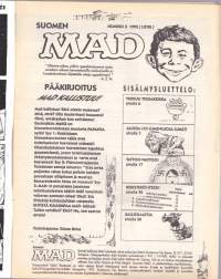 Suomen MAD N:o 3, 1992.  MADin rappaava raamattu * MADin tuore videokatselmus (jälleen). Miksi sinun pitäisi aina ...*