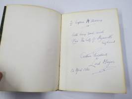 The Second Book of Plymouth  from The City of Plymouth to Capt. M. Wikberg of &quot;Matti Kurki&quot;, 12.4.1962 Laivaston koululaivan noutomatkan yhteydessä annettu muistoksi