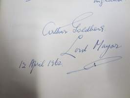 The Second Book of Plymouth  from The City of Plymouth to Capt. M. Wikberg of &quot;Matti Kurki&quot;, 12.4.1962 Laivaston koululaivan noutomatkan yhteydessä annettu muistoksi