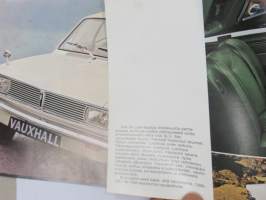 Vauxhall Viva 196? -myyntiesite, sisältää mallit 1200, De Luxe, SL, Kartanoauto, GT