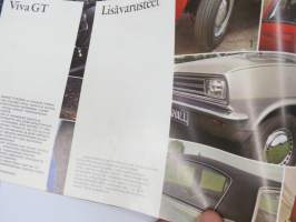 Vauxhall Viva 196? -myyntiesite, sisältää mallit 1200, De Luxe, SL, Kartanoauto, GT