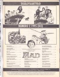 Suomen MAD N:o 2, 1995. Retosteltavina Leijonakuningas &amp; Speed - Kuoleman kyydissä.