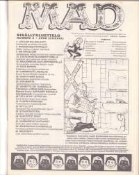 Suomen MAD N:o 3, 1998. Hampaissa seksikäs Playmate Linda (Lampenius) sekä Air Farce One - Pressan lentofarssi.