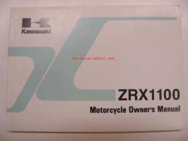 Kawasaki ZRX1100 (ZR1100-C2 ZR1100-D2) Owner´s manual -käyttöohjekirja englanniksi