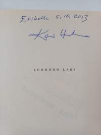 Luonnon laki (signeerattu, tekijän omiste)