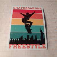 Skate tarra. Skateboarder freestyle