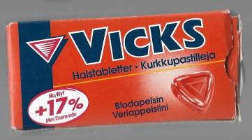 Vicks Veriappelsiini -  tyhjä makeisrasia