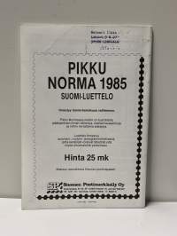Philatelia Fennica postimerkkilehti 1985  no. 1