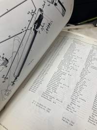Massey-Ferguson Mähdrescher 86 Ersatzteil-Liste 1966 + Ändrungsmitteilung 1967 (leikkuupuimuri) -Parts book / varaosaluettelo + muutokset