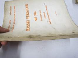 Massey-Ferguson Mähdrescher 186 Ersatzteil-Liste 1969 (leikkuupuimuri) -Parts book / varaosaluettelo