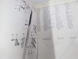 Massey-Ferguson Mähdrescher 186 Ersatzteil-Liste 1969 (leikkuupuimuri) -Parts book / varaosaluettelo