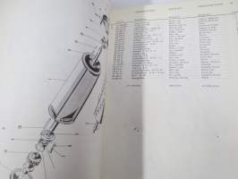 Massey-Ferguson Mähdrescher 186 Ersatzteil-Liste 1969 (leikkuupuimuri) -Parts book / varaosaluettelo