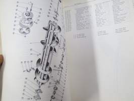 Massey-Ferguson Mähdrescher 187 Ersatzteil-Liste 1968 (leikkuupuimuri) -Parts book / varaosaluettelo