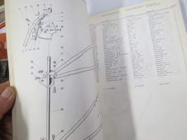 Massey-Ferguson Mähdrescher 187 Ersatzteil-Liste 1968 (leikkuupuimuri) -Parts book / varaosaluettelo