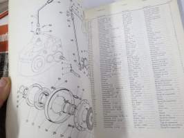 Massey-Ferguson Mähdrescher 187 Ersatzteil-Liste 1968 (leikkuupuimuri) -Parts book / varaosaluettelo