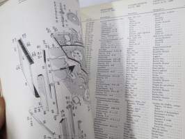 Massey-Ferguson Mähdrescher 87 Ersatzteil-Liste 1966 + Ändrungsmitteilung 1967 (leikkuupuimuri) -Parts Book / varaosaluettelo + muutokset