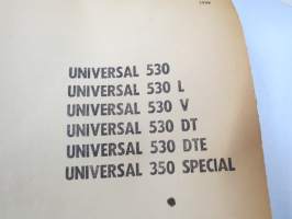 UTB - Universal 350 Special, 500 Special, 530 tractor Spare Parts Catalogue - Catalogul pieselor de schimb -varaosaluettelo