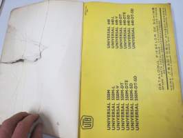 UTB - Universal 550 M, 640 tractor Spare Parts Catalogue - Catalogul pieselor de schimb -varaosaluettelo