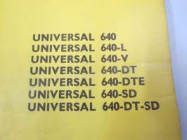 UTB - Universal 550 M, 640 tractor Spare Parts Catalogue - Catalogul pieselor de schimb -varaosaluettelo