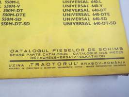 UTB - Universal 550 M, 640 tractor Spare Parts Catalogue - Catalogul pieselor de schimb -varaosaluettelo