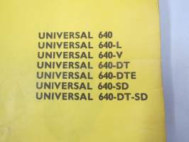 UTB - Universal 550 M, 640 tractor Spare Parts Catalogue - Catalogul pieselor de schimb -varaosaluettelo