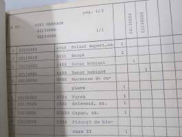 UTB - Universal 640 DTC tractor (nr 825207) Spare Parts Catalogue - Catalogul pieselor de schimb -varaosaluettelo
