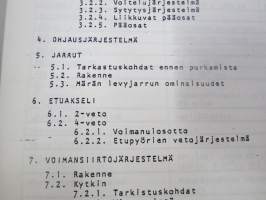 Kubota-traktorit L 185, L 245  -traktori, korjausohjekirja
