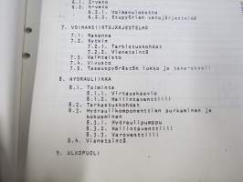 Kubota-traktorit L 185, L 245  -traktori, korjausohjekirja