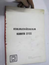 Kubota B5100, B7100  -traktori, korjaukäsikirja