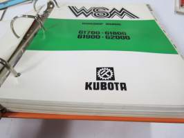 Kubota G1700, G1800, G1900, G2000 -traktori, korjaukäsikirja