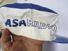 ASA Radio - ASA Visio -mainoslippis / lippalakki 1960-luvun lopulta, käyttämätön