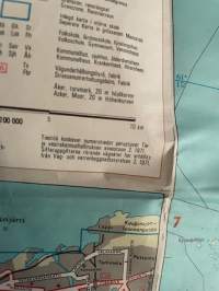 Suomen tiekartta 4 1:200 000 Maanmittaushallitus 1971