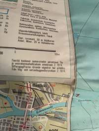 Suomen tiekartta 4 1:200 000 Maanmittaushallitus 1974