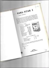 Farmos - Yhtiöt Rehutehdas Tehoruokinta  21 tuote-esitettä 1961