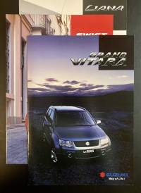 Suzuki Grand Vitara, Swift ja Liana  : Suomenkieliset esitteet