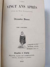 Vingt Ans Après (suite des &quot;Trois mousquetaires) ; tome cinquième ; tome sixième