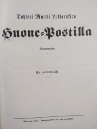 Tohtori Martti Lutheruksen huone-postilla 1-2