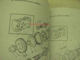 Massey Ferguson 275 / 275-4 traktori -käyttöohjekirja, sis erillisen osuuden nelivedolle + varaosakuvasto