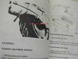 Massey Ferguson 275 / 275-4 traktori -käyttöohjekirja, sis erillisen osuuden nelivedolle + varaosakuvasto