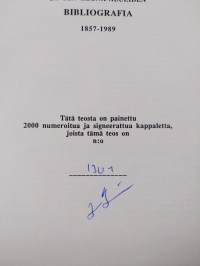 Suomenkielisen rikoskirjallisuuden ja sen reuna-alueiden bibliografia 1857-1989 (signeerattu, numeroitu)