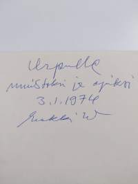 Sosialidemokraattisen lehdistön taipaleelta : Suomen sosialidemokraattisen sanomalehtimiesliiton ja T-lehdistön juhlajulkaisu (signeerattu, tekijän omiste)