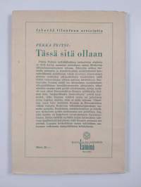 Tässä sitä ollaan