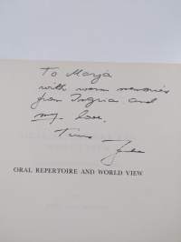 FF Communications XClll : Oral Repertoire and World View : An Anthropological Study of Marina Takalo&#039;s Life History (signeerattu)