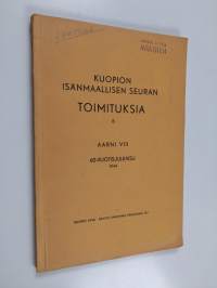 Kuopion isänmaallisen seuran toimituksia 8 : Aarni VIII