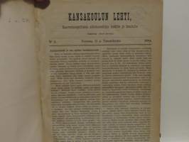 Kansakoulun lehti 1884 vuosikerta
