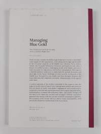 Managing Blue Gold : New Perspective on Water Security in the Levantine Middle East