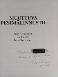 Muuttuva pesimälinnusto (signeerattu, tekijän omiste)