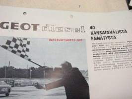 Peugeot Diesel henkilö- paketti- ja kuorma-autot 1971 -myyntiesite