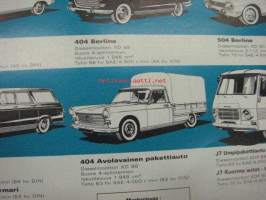 Peugeot Diesel henkilö- paketti- ja kuorma-autot 1971 -myyntiesite